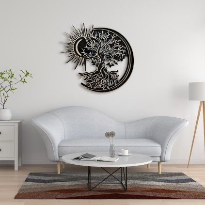3D 'Tree of Life' Wooden Wall Art