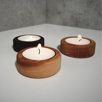Minimalist Wooden Tea Light Holder