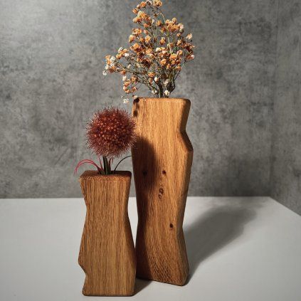 Solid Wood Vase Set "Flex"