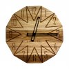 Wall Clock LACERTA - solid wood