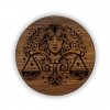 Sada podtácek s podstavcem ZODIAC - masivní drevo (Materiál podtácku Dub, Materiál stojánku Dub, Počet podtácků v sadě 12 ks)