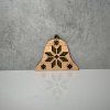 Czech Folklore Wooden Christmas Ornaments, Brown