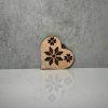 Czech Folklore Wooden Christmas Ornaments, Brown