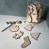 Wooden Christmas Ornaments Painting Kit