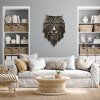 3D Geometric Lion Hanging Wall Art