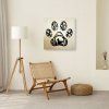 3D Paw Print Wooden Wall Art