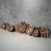Autumn Leaves Set of 10 Oak & Walnut Veneer Coasters