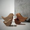 Solid Oak Bird Figurines