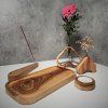 Oak and Ash Wood Decor Set "Relax"