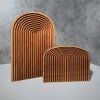 Wooden arch-shaped table decoration "Modern"
