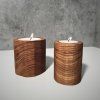Unique Handmade Oak & Ash Wood Tea Light Holder