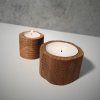 Unique Handmade Oak & Ash Wood Tea Light Holder