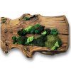 Design Reclaimed Oak Wood Wall Clock with Stabilized Moss