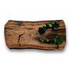 Reclaimed Oak Wall Clock with Stabilized Moss
