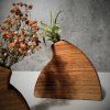 Unique Shape Solid Wood Vase Set