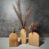 Set of Three Minimalist Wooden Vases "Simple"