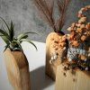 Set of Three Minimalist Wooden Vases "Simple"