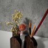Set of Three Minimalist Wooden Vases "Simple"