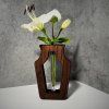 Wooden vase with ampoule "Harmony"