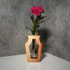 Wooden vase with ampoule "Harmony"