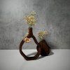 Short wooden vase set "Elegance"
