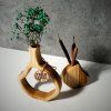 Short wooden vase set "Elegance"