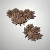 Set of 4 Maple Leaf Oak Veneered Coasters