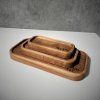 Oak & Ash Solid Wood Serving Tray
