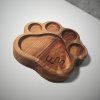 Handmade Oak Paw Print Food Tray