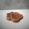 Handmade Oak Paw Print Food Tray
