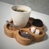 Handmade Oak Paw Print Food Tray