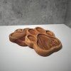 Handmade Oak Paw Print Food Tray