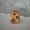 Oak & Walnut Wooden Easter Egg Decoration | Hearts, Flowers, Bunny