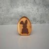 Oak & Walnut Wooden Easter Egg Decoration | Hearts, Flowers, Bunny