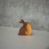 Oak & Walnut Wooden Easter Egg Decoration | Hearts, Flowers, Bunny