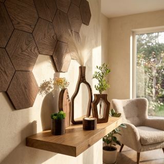 Dřevo má v sobě něco výjimečného. Přináší klid, teplo a přirozenou harmonii do každého prostoru 🤍🪵 Wood carries something...