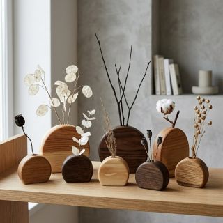 Minimalistické dřevěné vázy, které vnesou do interiéru klid, přírodní texturu a nadčasovou eleganci. 🌿🪵 Minimalist wooden...