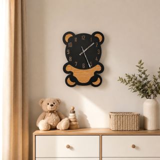 Čas na krásné chvíle. 🧸🤎 Dřevěné hodiny, které rozzáří každý dětský pokoj. Time for beautiful moments. 🧸🤎 Wooden wall...
