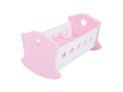 Bigjigs Toys Dřevěná kolébka pro panenky