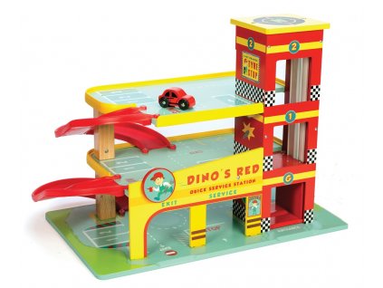 Le Toy Van Garáž Dino's Red