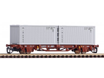 Piko Plošinový vagón Lgs579 2x20ft kontejnéry Intrans ČD IV - 47724