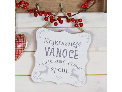 Cedulka - Nejkrásnější Vánoce trávíme spolu ...