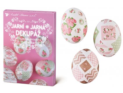 Sada k dekorování vajíček - jarní dekupáž