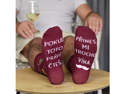 Ponožky pro pány - Přines mi trochu vína.