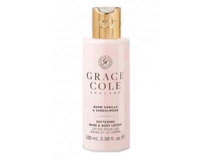 Grace Cole Hydratační mléko na ruce a tělo cestovní - Warm Vanilla & Sandalwood, 100ml