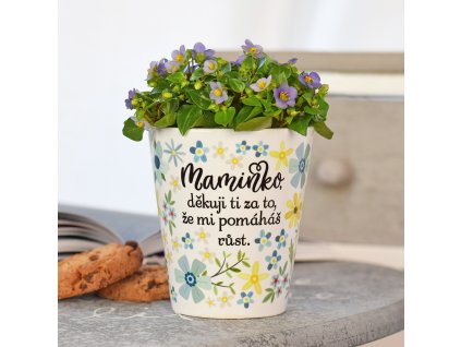 Květináč pro maminku - "Maminko, děkuji..."