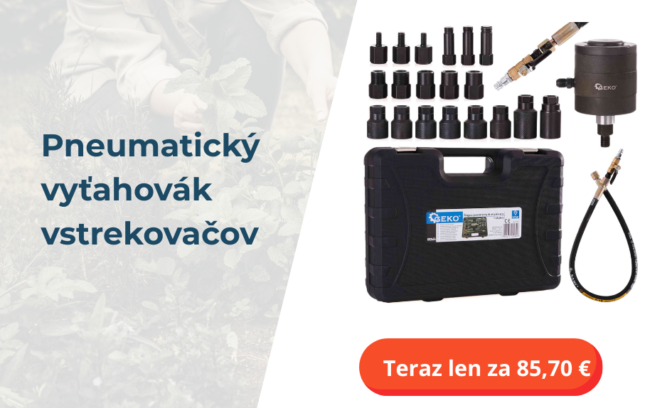 Pneumatický vyťahovák vstrekovačov