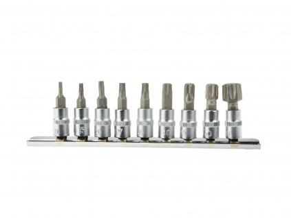 Sada bitov torx 9ks 1/4 T10 - T60