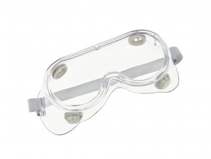 Ochranné okuliare vetrané s gumou na uchytenie