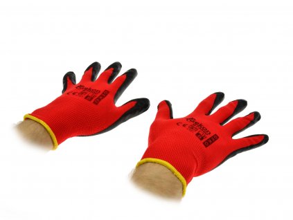 Pracovné rukavice 8" Red Nitril